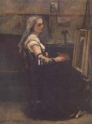 Jean Baptiste Camille  Corot L'atelier (mk11) Germany oil painting artist